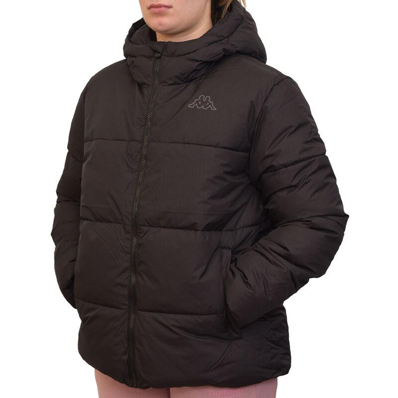 Женска јакна Kappa со лого на Fakra, црна