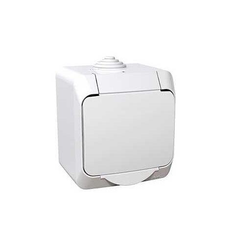 Schnaider ОГ шуко штекер (WDE000541) со бело капаче