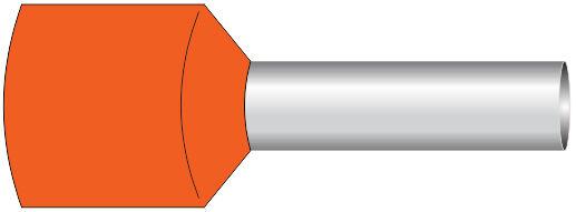 Alfa Electric Завршеток изолиран 0.5mm², портокалов US-2005