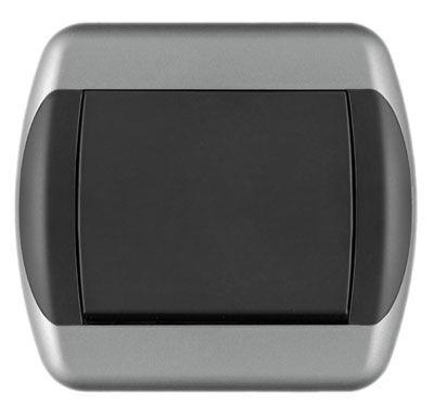 Metalka Majur Прекинувач вкрстен црно-сребро Royal ексклузив 15.72.006