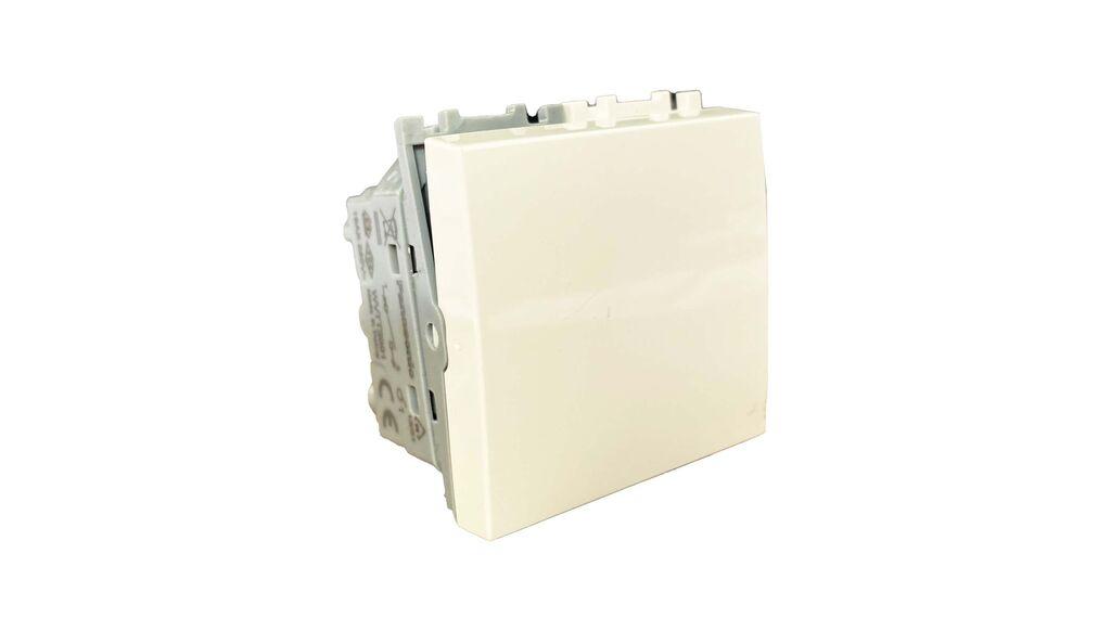 Alfa Electric Прекинувач модуларен 2M бел WVTT2001-9WH