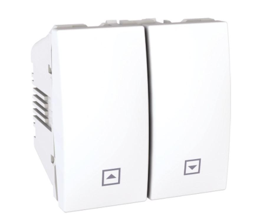 Alfa Electric Прекинувач за ролетни 2M бел Unica MGU3.207.18