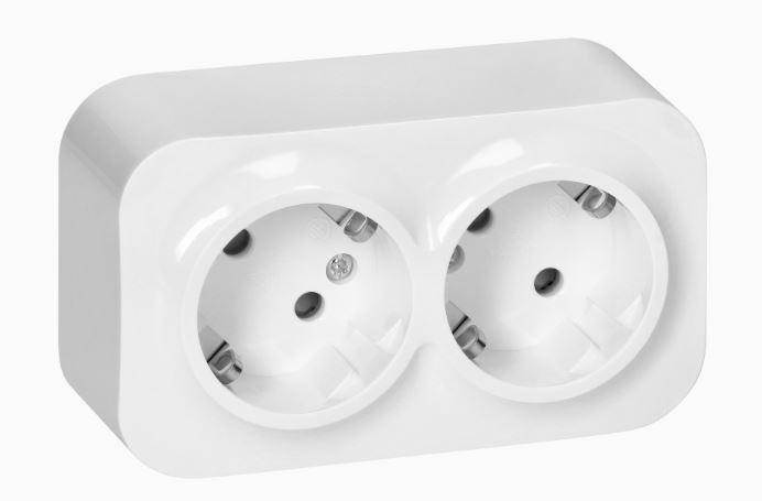 Timex Дупла шуко утичница ОГ бела електро