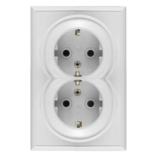 Metalka Majur Приклучок шуко дупли, поликарбонат Premier Plus 11.01.055