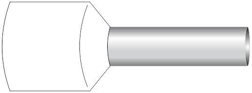 Alfa Electric Завршеток изолиран 0.75mm², бел US-2007