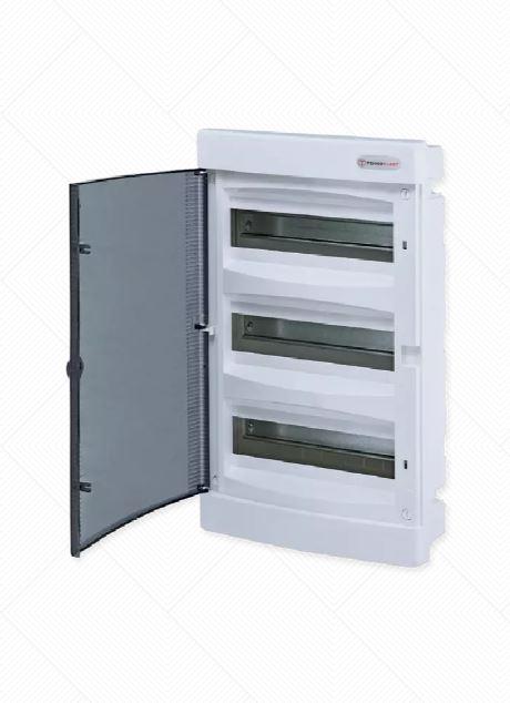 Alfa Electric Спратна табла вградна 3×12 проѕирен капак Technoplast U362S