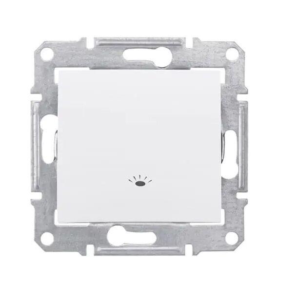 Schnaider Тастер светло бел Sedna SDN0900121