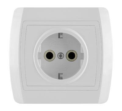 Alfa Electric Приклучница II шуко статус металка 14.01.050