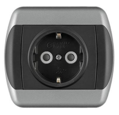 Metalka Majur Приклучница II шуко црно-сребро ројал ексклузив 15.72.052