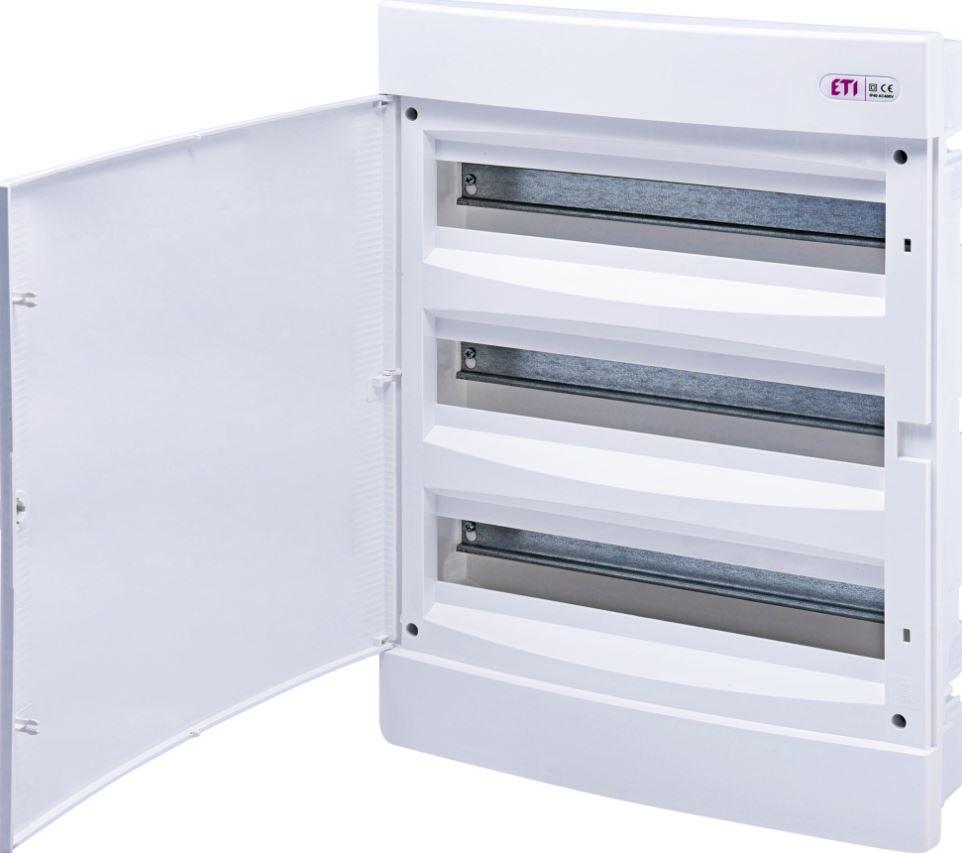 ETI Станбена табла В/З ECM 3×18PO бел капак 001101048