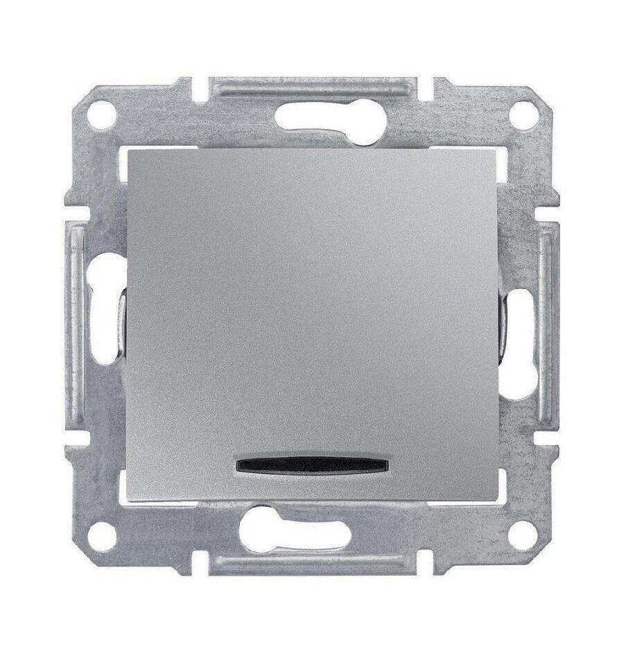 Schnaider Прекинувач обичен со сигнална Sedna алуминиум (SDN1400160)