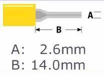 Alfa Electric FAST ON пин 2.6×14мм ST-221
