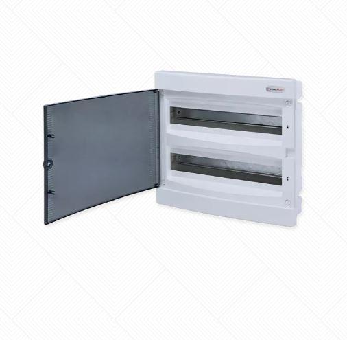 Alfa Electric Спратна табла вградна 36 модули, проѕирен капак Technoplast U2×18S