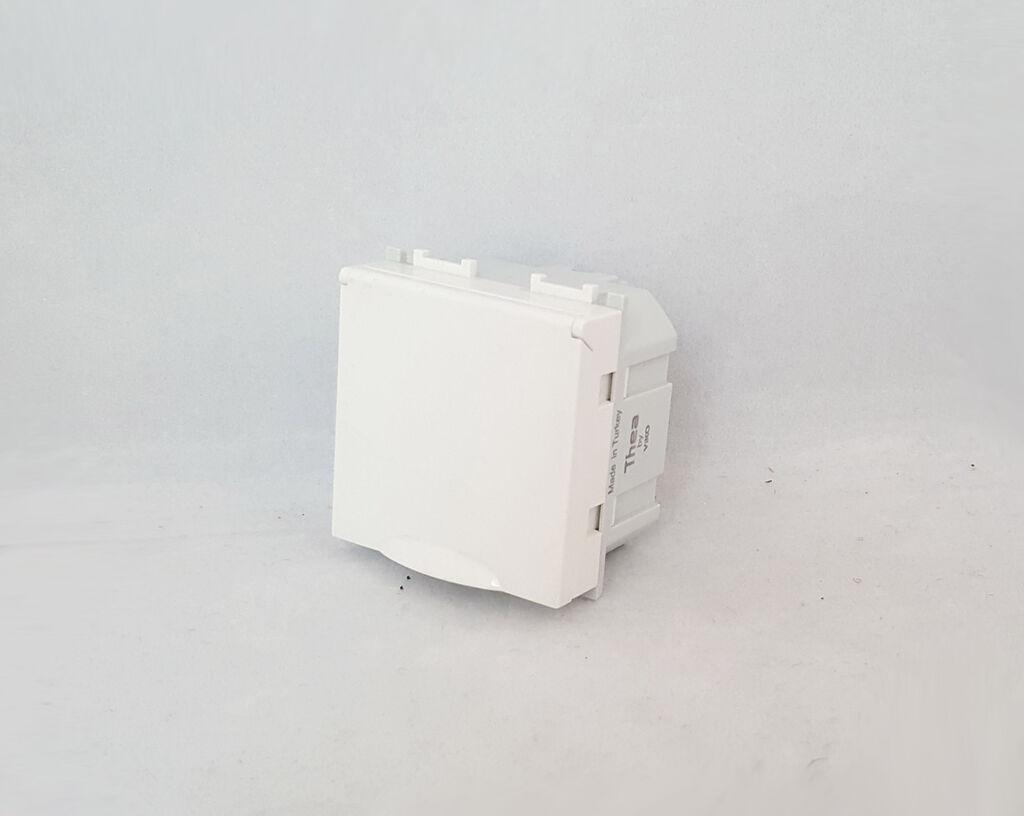 Alfa Electric Шуко штек со поклопец бел Оптима 90861584