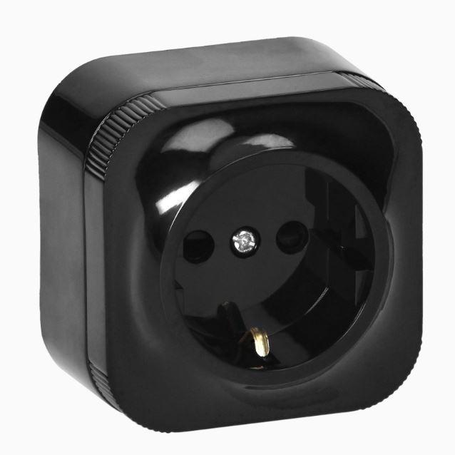 Timex Шуко ОГ утичница (штекер) црн