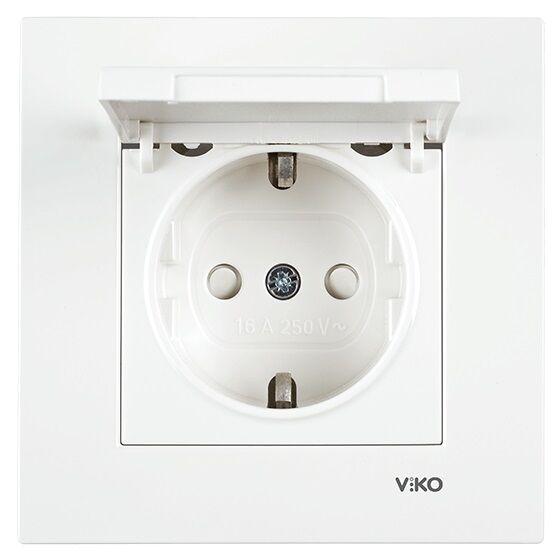 Alfa Electric Штекер со капак Kare бел Viko 90960012