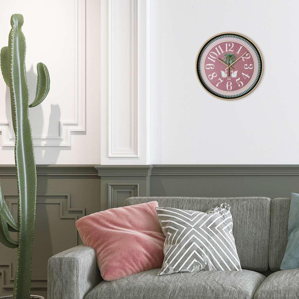 Wallity dzиден часовник лакиран, 30,5x30,5 см, златна боја