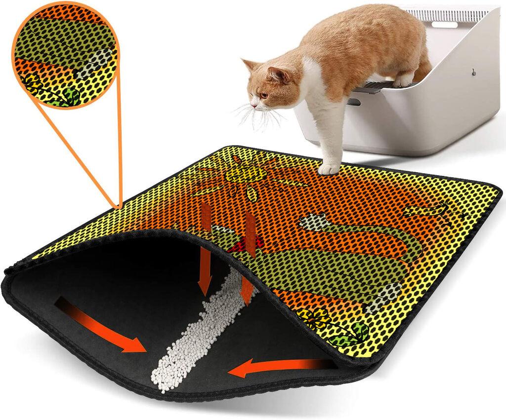 Aberto Design WC преграда за мачки Nrszn0183, 45 x 60 см, жолта