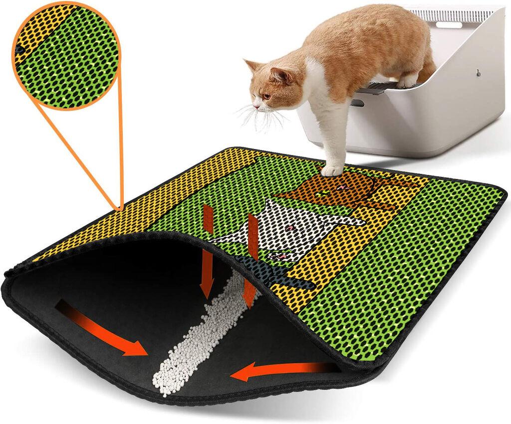 Aberto Design WC преграда за мачки Nrszn0231, 45 x 60 см, зелена