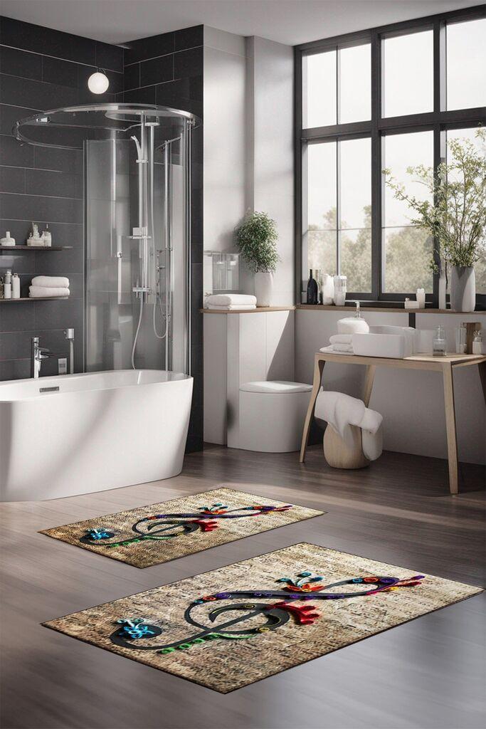 Комплет подлошки за бања L'essentiel Maison CT-5391-1, 2 парчиња, шарени