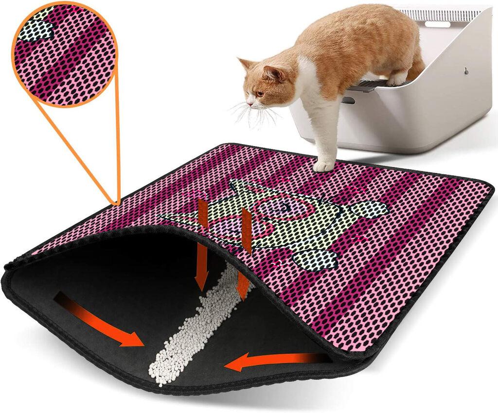 Aberto Design WC преграда за мачки Nrszn0002, 45 x 60 см, розова