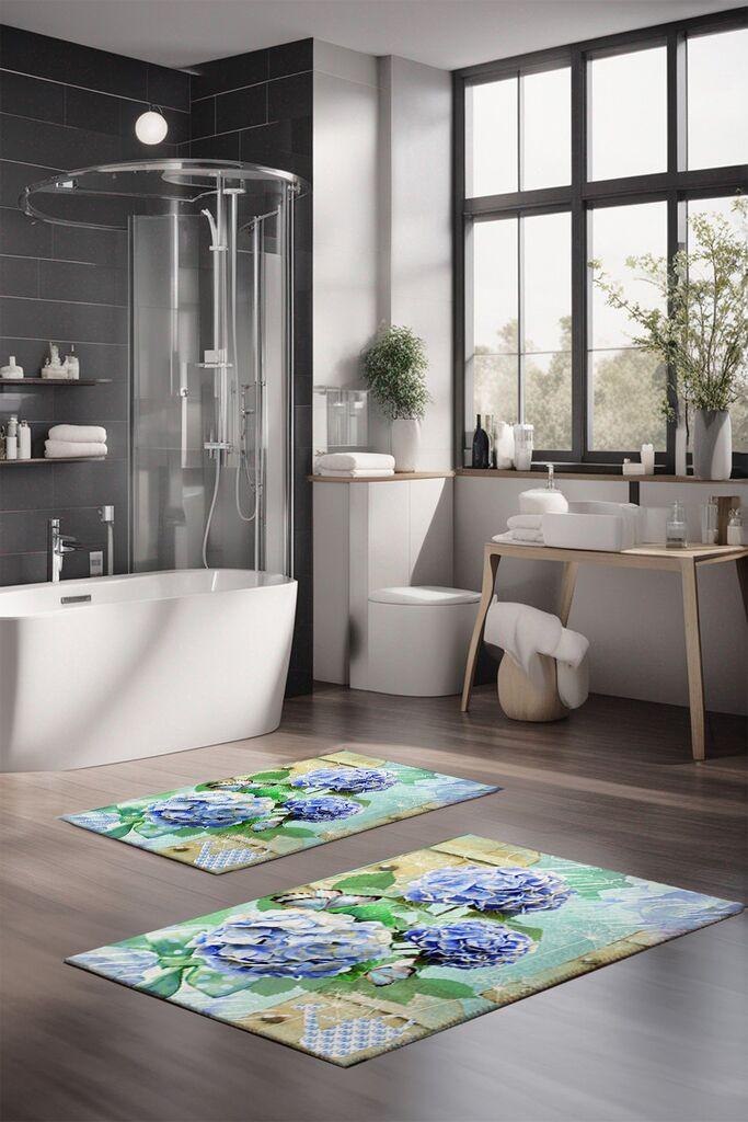 Комплет теписи за бања L'essentiel Maison CT-5257, 2 парчиња, шарени