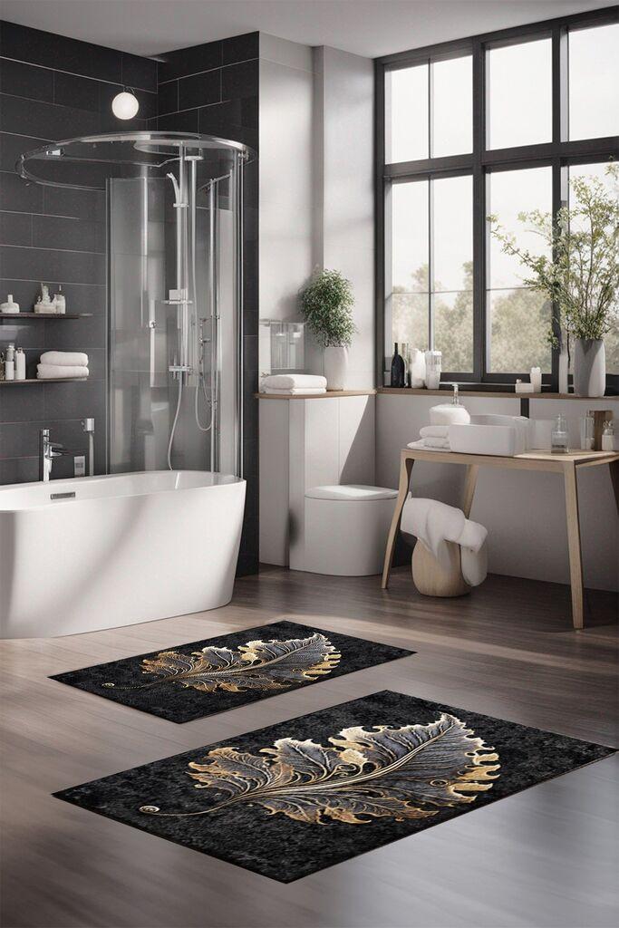 Комплет теписи за бања L'essentiel Maison CT-5403, 2 парчиња, бели