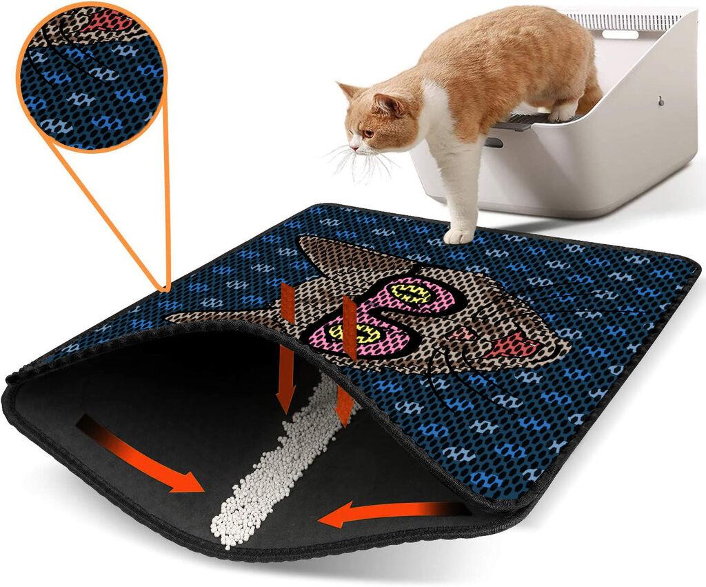 Aberto Design WC преграда за мачки Nrszn0188, 45 x 60 см, темно сина