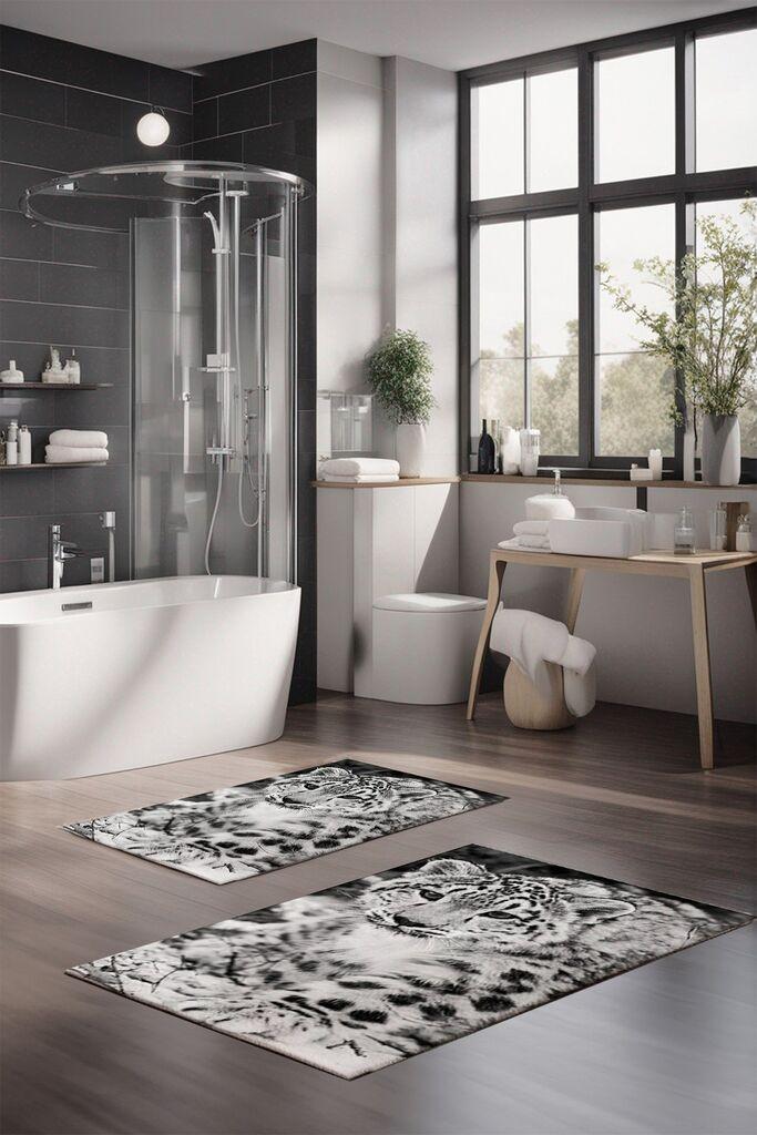 Комплет теписи за бања L'essentiel Maison CT-5286, 2 парчиња, шарени