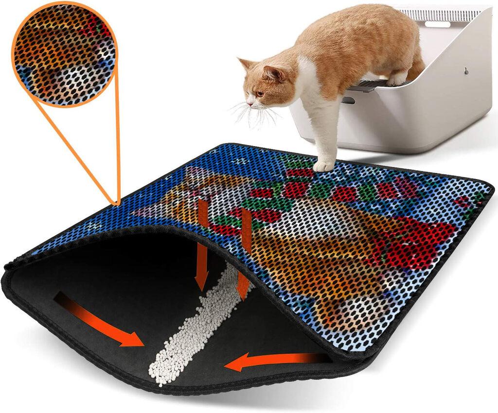 Aberto Design WC преграда за мачки Nrszn0176, 45 x 60 см, шарена