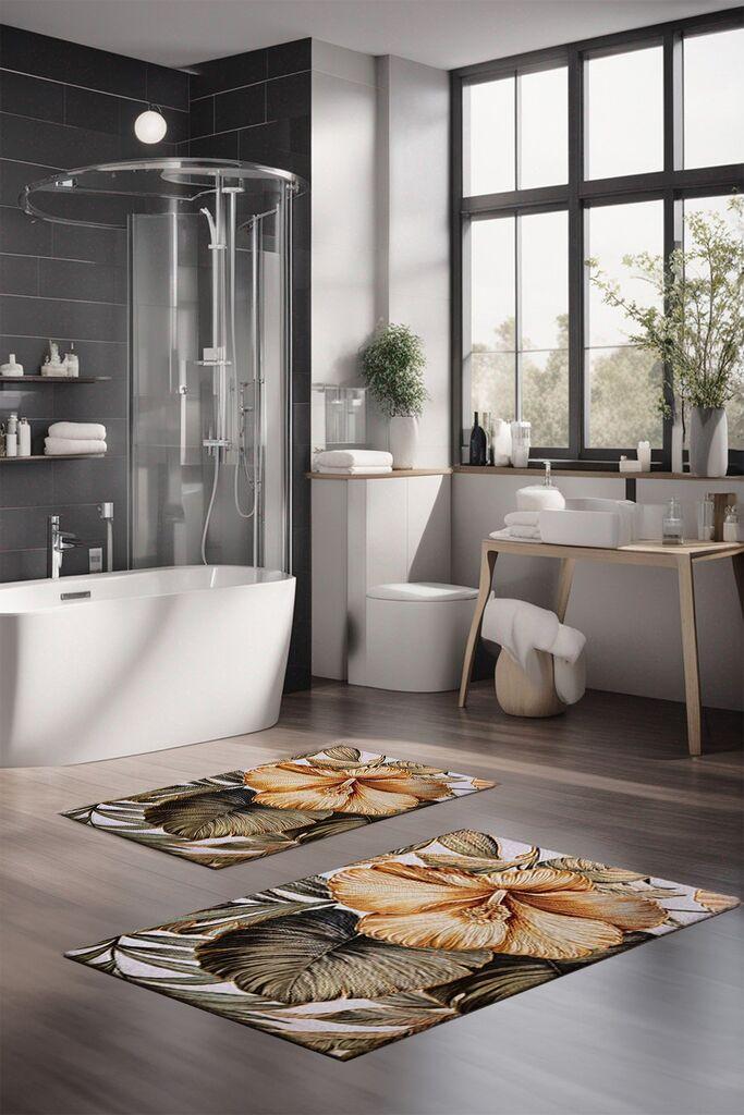 Комплет теписи за бања L'essentiel Maison CT-5375, 2 парчиња, шарени