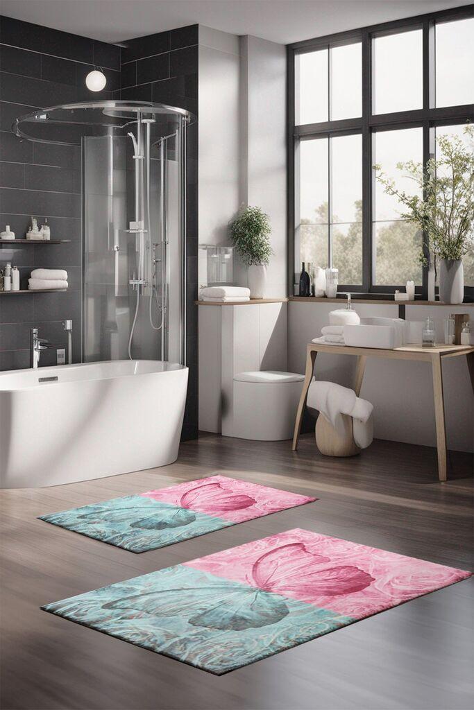 Комплет теписи за бања L'essentiel Maison CT-5217, 2 парчиња, шарени