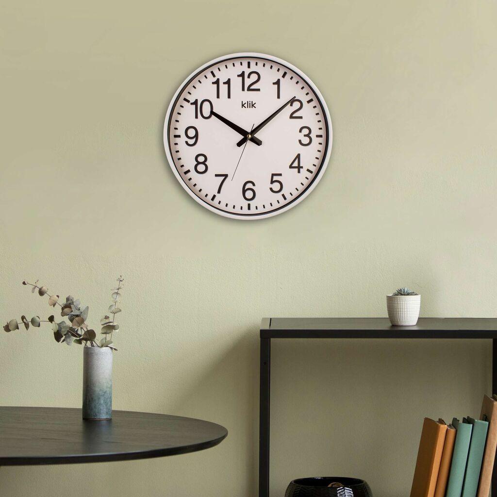 Wallity dzиден часовник Симплекс, 38x38 см, бел