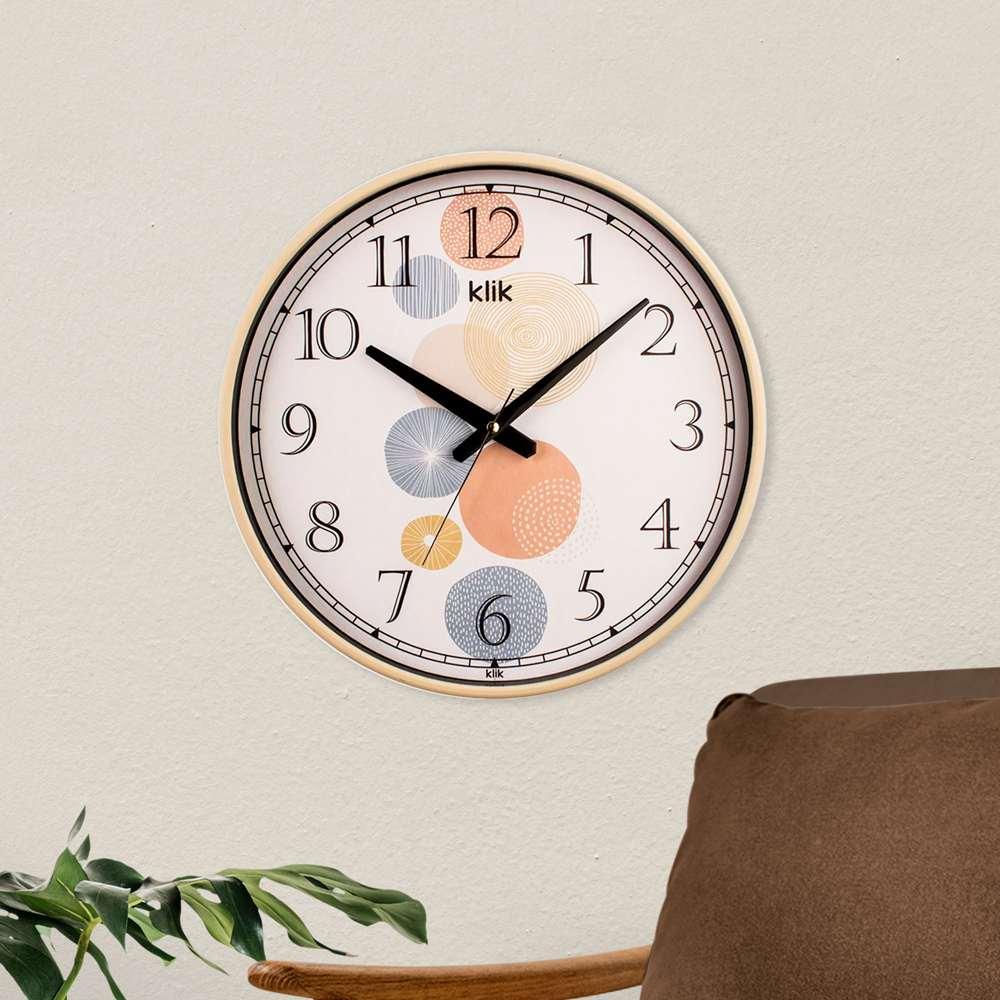 Wallity dzиден часовник летен, 38x38 см, беж