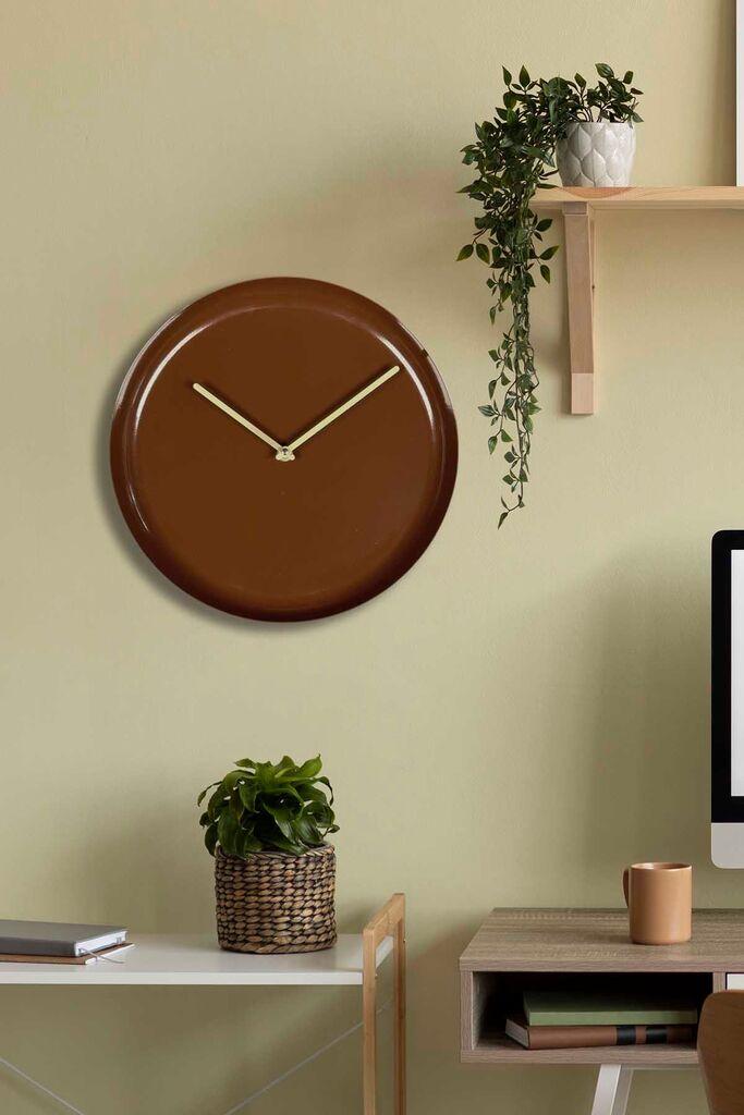 Wallity dzиден часовник 30Sivmet, 30x30 см, кафеав