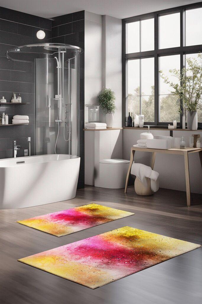 Комплет подлошки за бања L'essentiel Maison CT-5011, 2 парчиња, шарени