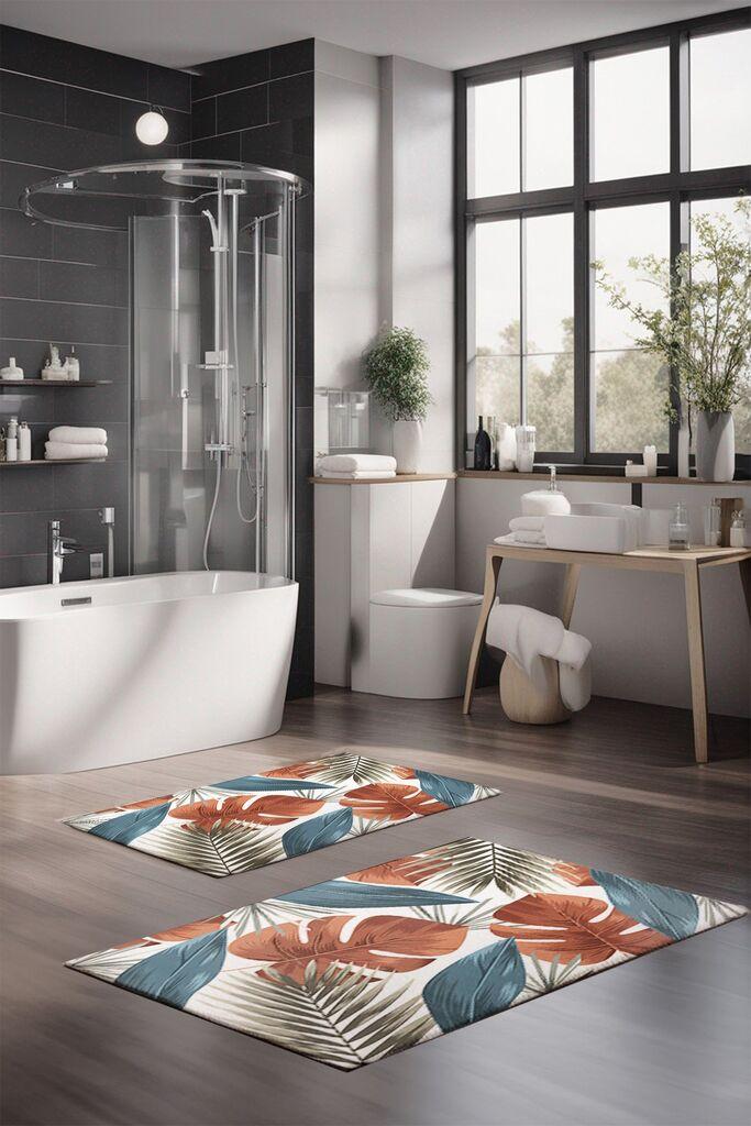 Комплет простирки за бања L'essentiel Maison CT-5326, 2 парчиња, шарени