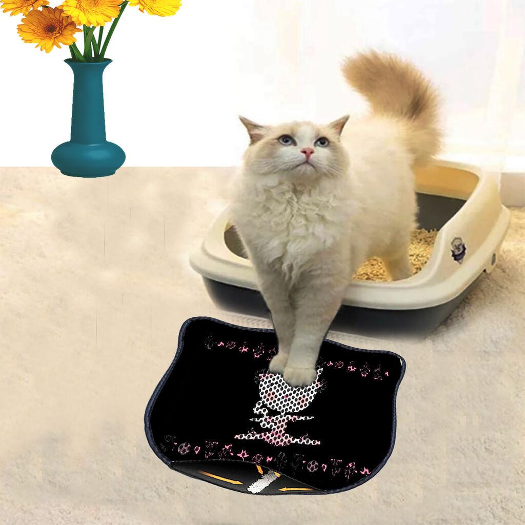 Тоалетна просторија за мачки Aberto Design Kdkafa0029, 40 x 50 см, црна