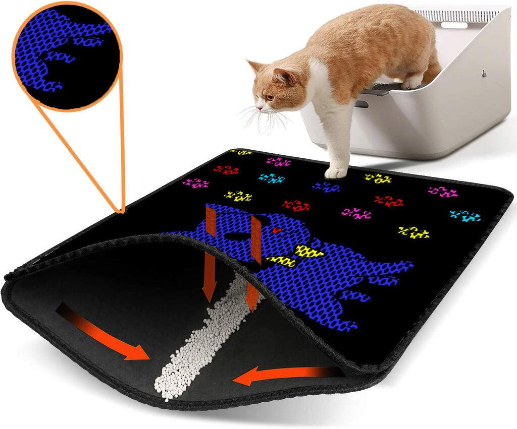 Тоалетна просторија за мачки Aberto Design Nrszn0103, 45 x 60 см, црна