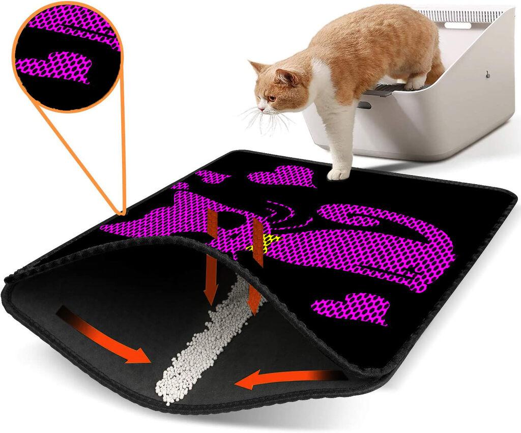 Тоалетна просторија за мачки Aberto Design Nrszn0134, 45 x 60 см, црна