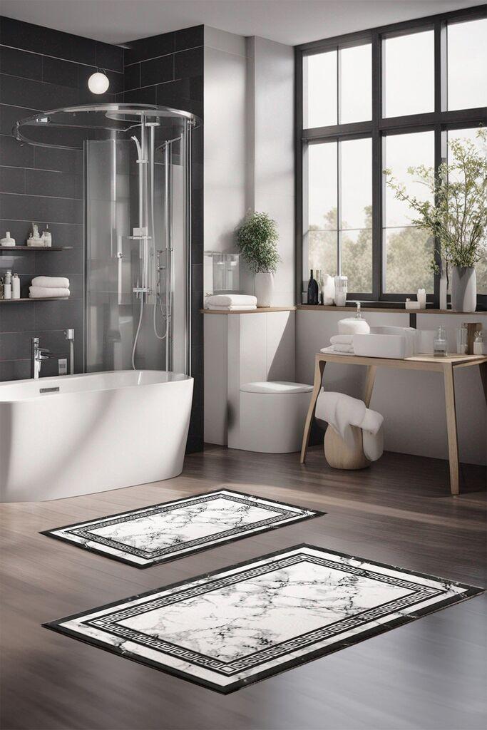 Комплет подлошки за бања L'essentiel Maison CT-5080, 2 парчиња, шарени