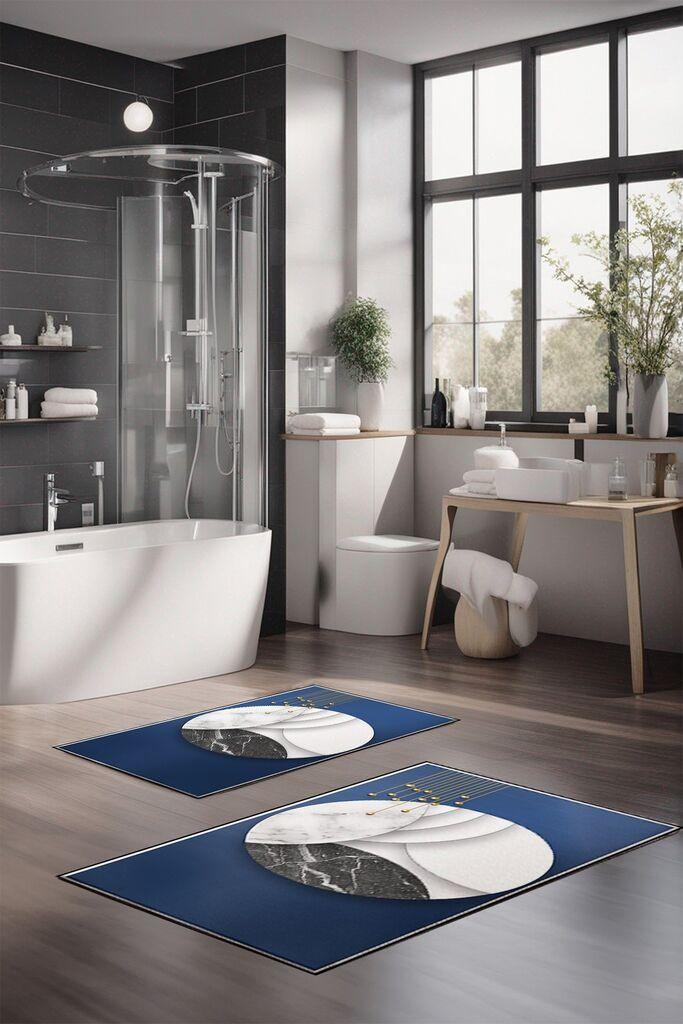 Комплет подлоги за бања L'essentiel Maison CT-5428, 2 парчиња, шарени