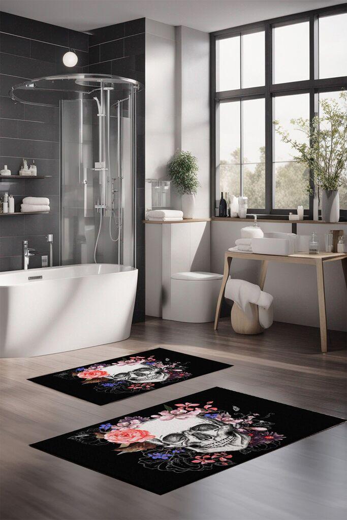 Комплет теписи за бања L'essentiel Maison CT-5380, 2 парчиња, бели