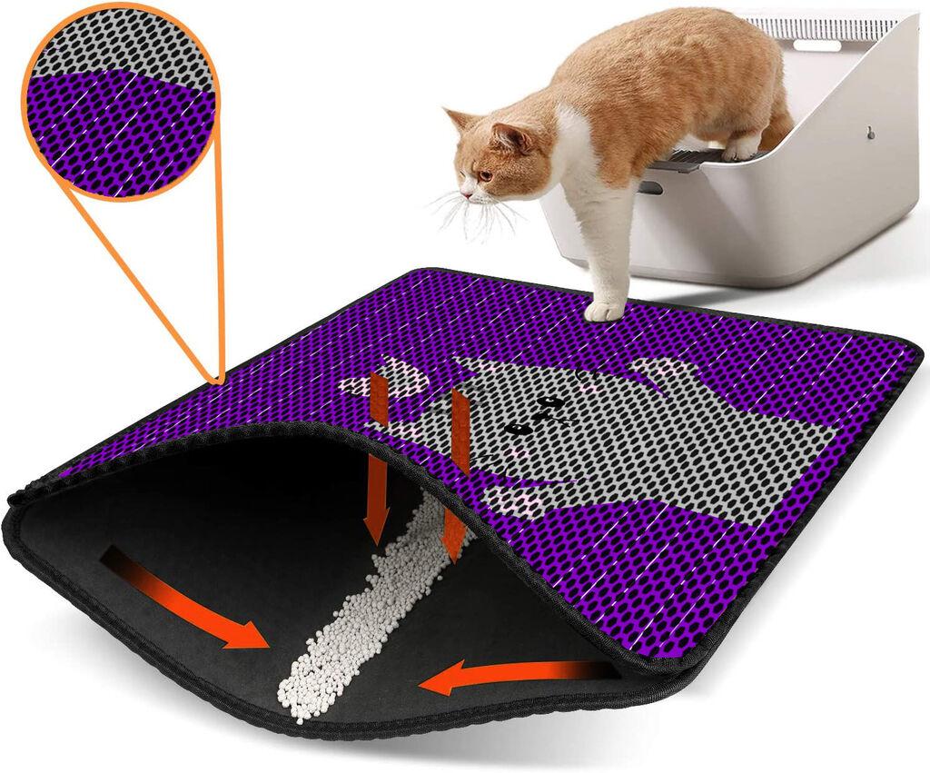 Aberto Design Тоалетна просторија за мачки Nrszn0003, 45 x 60 см, виолетова