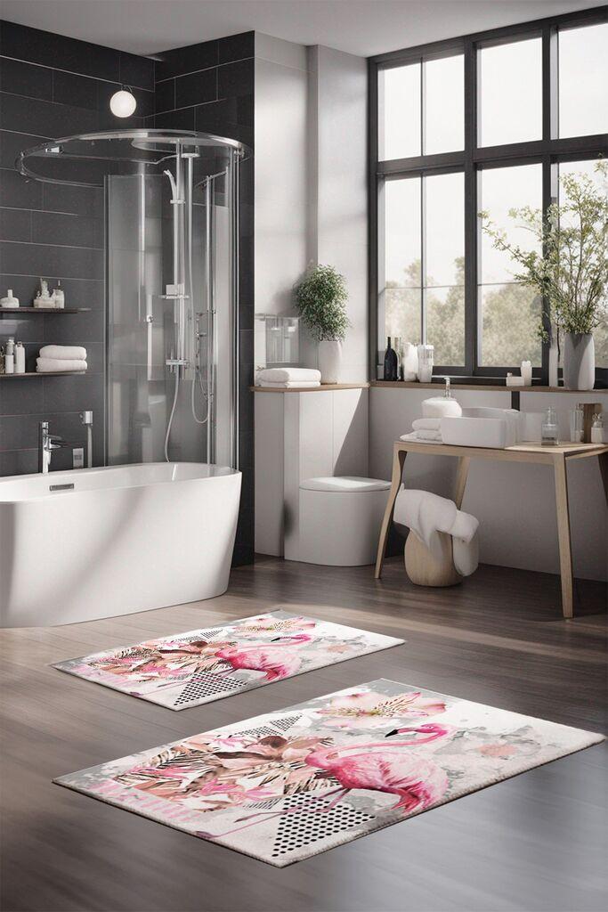 Комплет простирки за бања L'essentiel Maison CT-5246, 2 парчиња, шарени