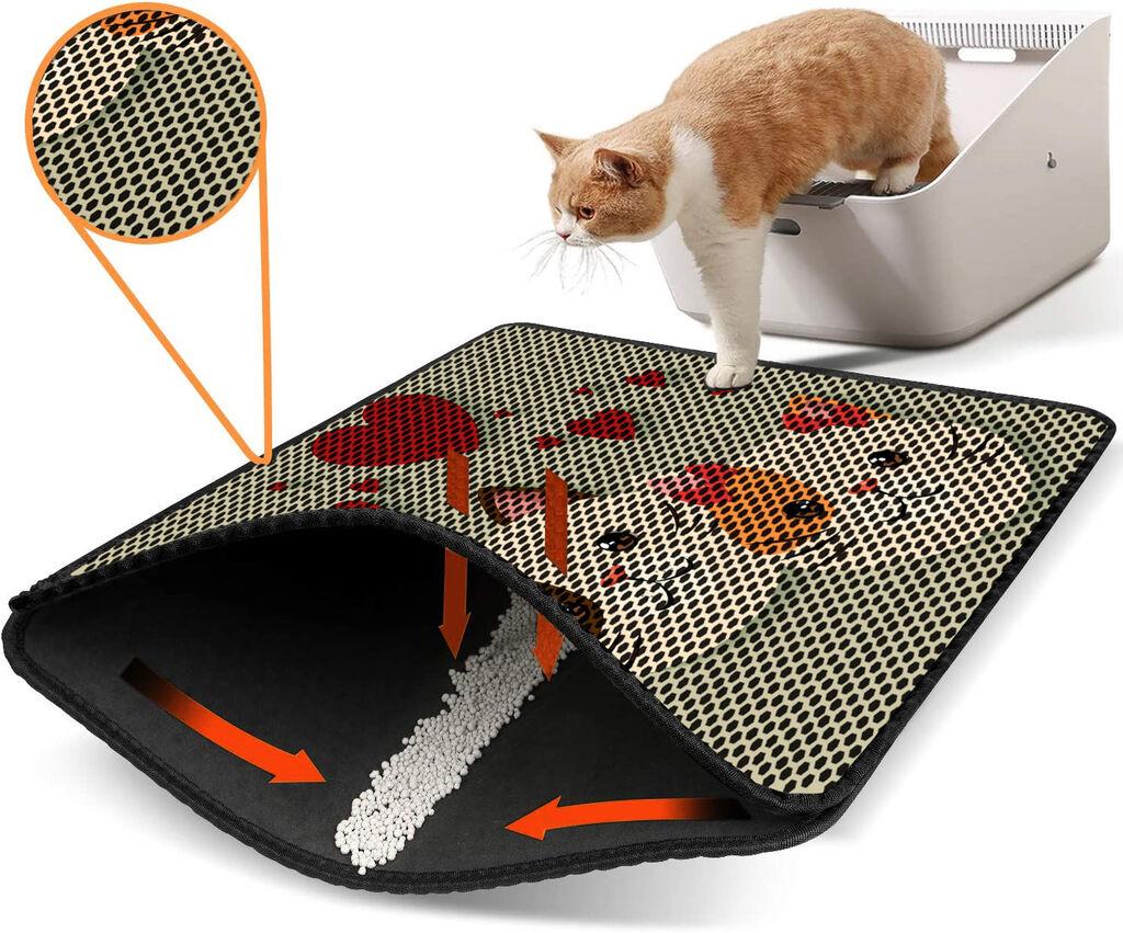 Aberto Design WC преграда за мачки Nrszn0087, 45 x 60 см, светло зелена