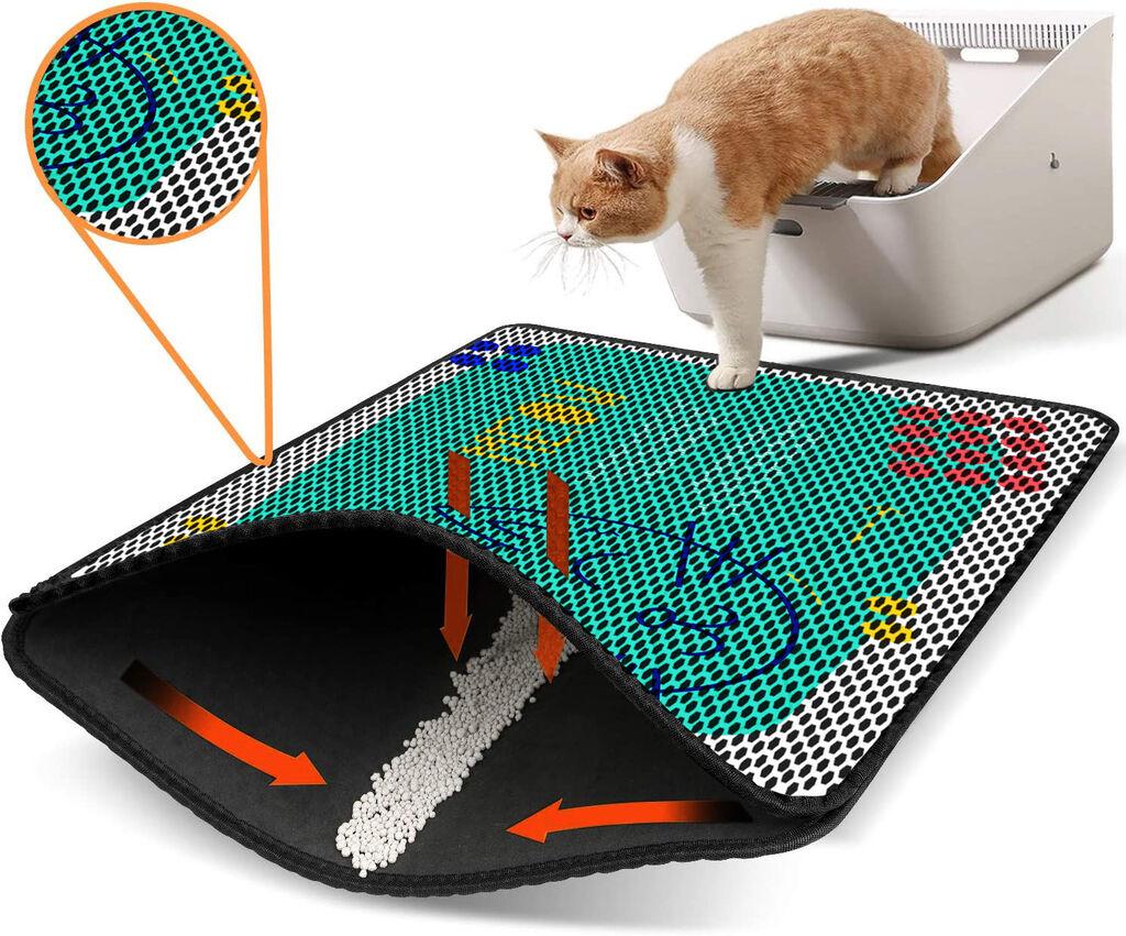 Aberto Design WC преграда за мачки Nrszn0220, 45 x 60 см, тиркизна