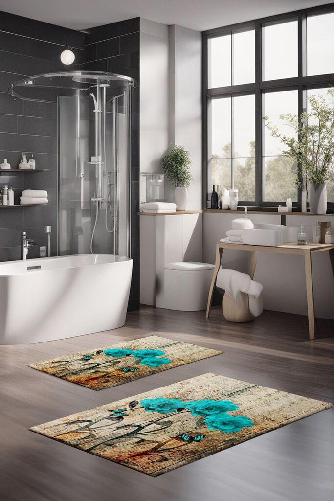 L'essentiel Maison Комплет патосници за бања CT-5387, 2 парчиња, беж