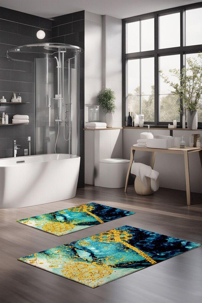 Комплет простирки за бања L'essentiel Maison CT-5268, 2 парчиња, шарени