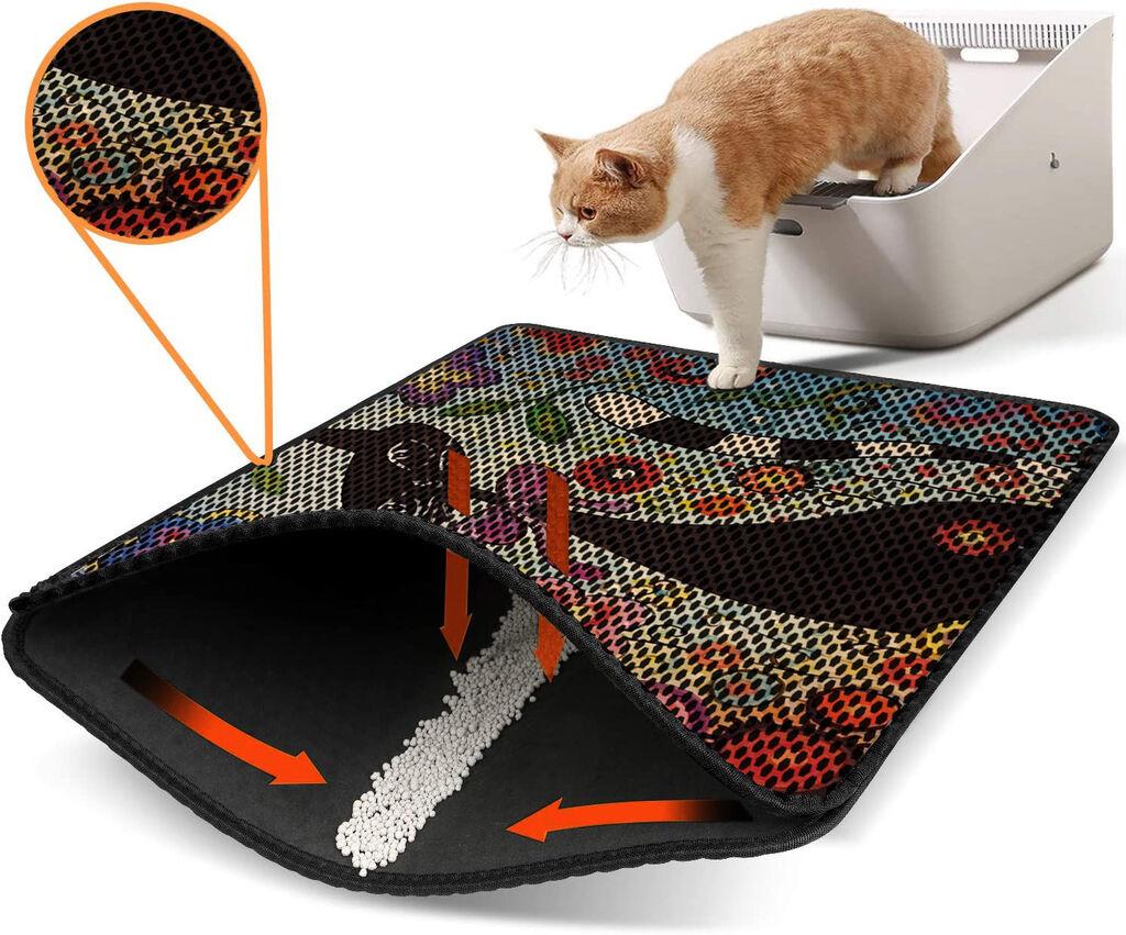 Aberto Design WC преграда за мачки Nrszn0110, 45 x 60 см, шарена